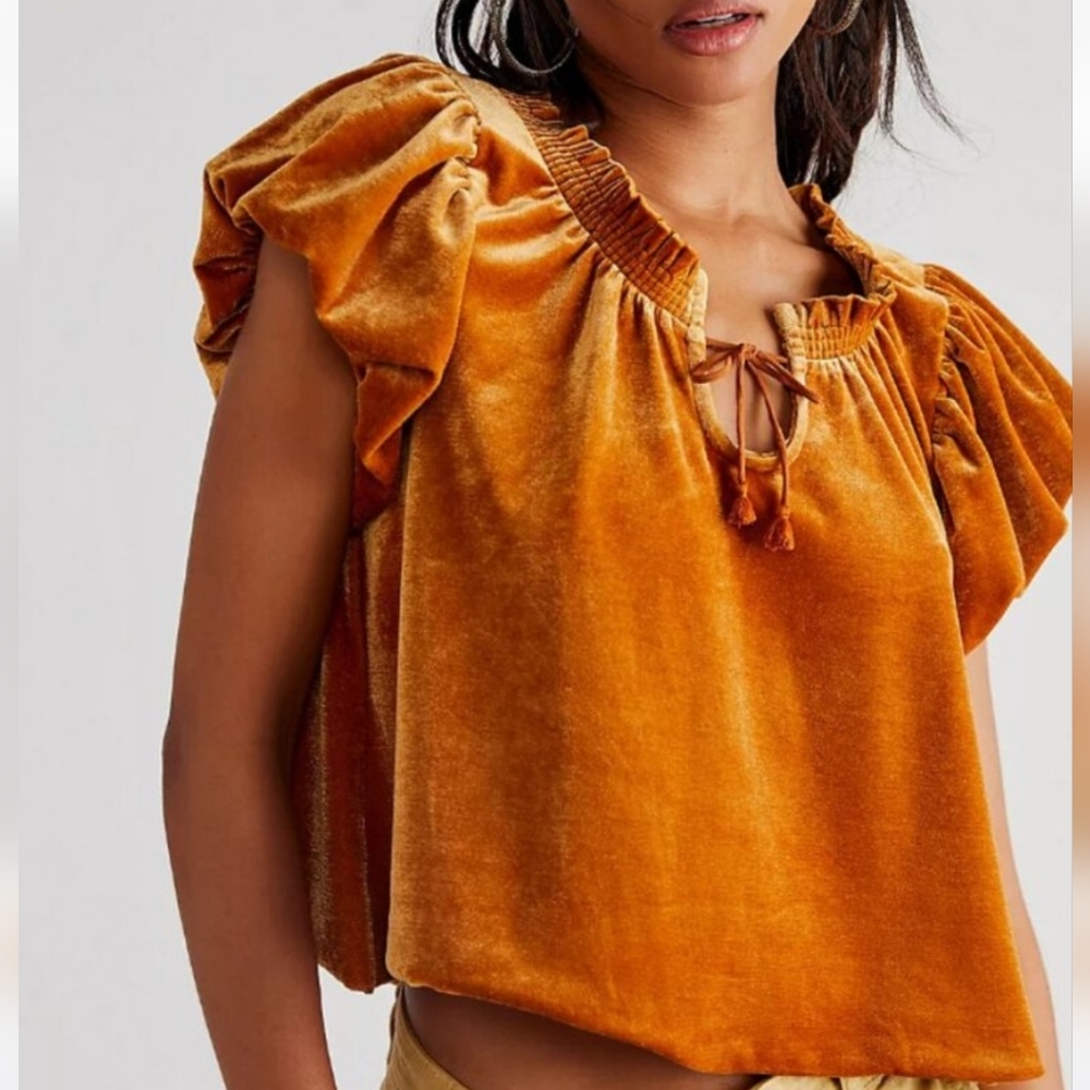 Free People Velvet Top